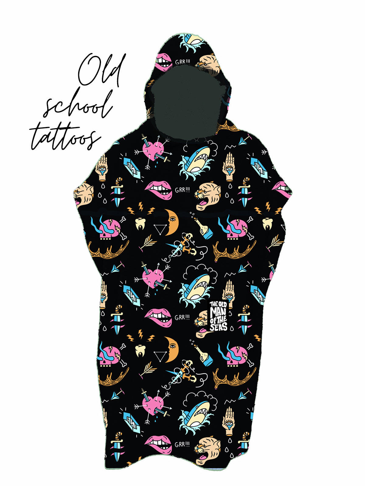 KIDS PONCHO OLD SCHOOL TATTOOS